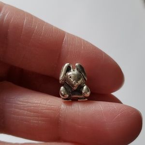 Retired Pandora Easter Bunny Rabbit charm 925 ALE